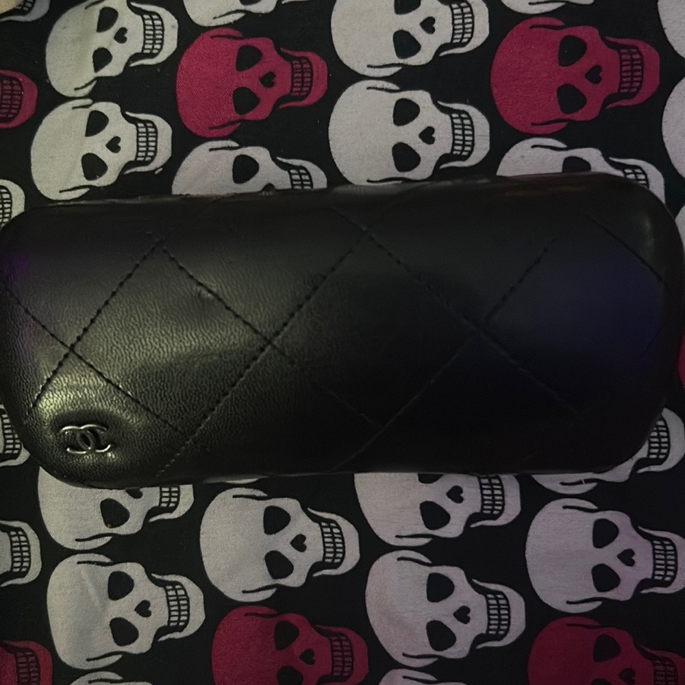 Chanel glasses case and drawstring bag